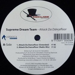画像1: $$ Supreme Dream Team ‎/ Attack Da Dancefloor SR 1016006  YYY178-2421-1-1