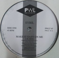 画像1: Sybil / Make It Easy On Me (UK MIX) White (PWLT 65) YYY21-409-2-3 後程済