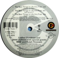 画像1: $ Luther Vandross & Janet Jackson / The Best Things In Life Are Free (31458 7406 1) YYY302-3800-5-5 