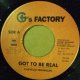 $ CHEVELLE FRANKLIN / GOT TO BE REAL (7INCH) none YYS85-2-2