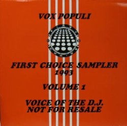 画像1: $ V.A. / VOX POPULI FIRST CHOICE SAMPLER 1993 VOLUME 1 (VP 1) UK (VP1) 2LP YYY479-5125-1-12-4F-5AB