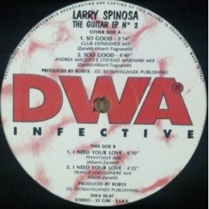 画像: $ Larry Spinosa ‎/ The Guitar E.P. N. 2 (DWA 00.87) 残少 Y16-D3649 未