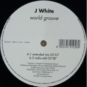 画像: J White ‎/ World Groove  D3663 未