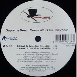 画像: $$ Supreme Dream Team ‎/ Attack Da Dancefloor SR 1016006  YYY178-2421-1-1