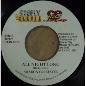 画像: $ SHARON FORRESTER / ALL NIGHT LONG (CTJS-5015) YEASH KARK / M.P.B (7inch) ジャマイカ盤 YYY210-5-15+ 後程済