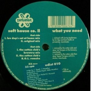 画像: Soft House Co. II / What You Need  ラスト