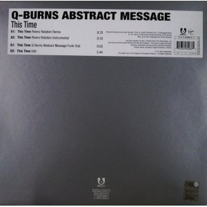 画像: Q-Burns Abstract Message / This Time 最終 未 D4354