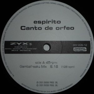 画像: $ Espirito  / Canto De Orfeo (DMR 005-12) YYY225-2436-4-4