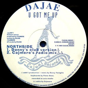 画像: $ Dajae / U Got Me Up (CAJ 207) US (2枚組)  YYY283-3360-2-2 後程済