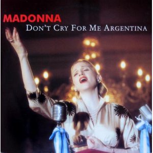 画像: $$ Madonna / Don't Cry For Me Argentina (9 43809-0) YYY291-2501-3-3+ 後程