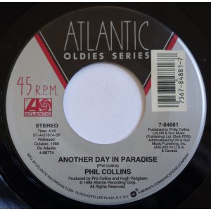 画像: $$ Phil Collins / Another Day In Paradise / Who Said I Would (7-84881) YYS173-2-3