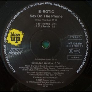 画像: $ E-Rotic / Sex On The Phone (INT 125.879) YYY347-4336-3-3