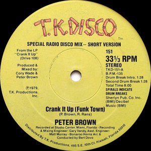 画像: $ Peter Brown / Crank It Up (Funk Town) T.K. Disco – 151 (TKD-151) YYY358-4480-1-1 後程済