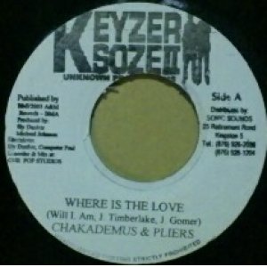 画像: $ CHAKADEMUS & PLIERS / WHERE IS THE LOVE (7inch) Robin & Alazade / Dilemma (non) ★ 原修正 Y13 在庫未確認