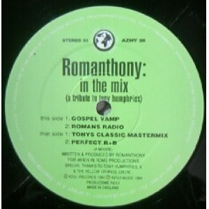 画像: $ Romanthony / In The Mix (A Tribute To Tony Humphries) 黄緑 (AZNY 028) YYY218-2364-8-8 後程済