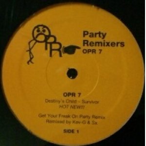 画像: D.J. Kev-G / Party Remixers Volume 7 - Destiny's Child 