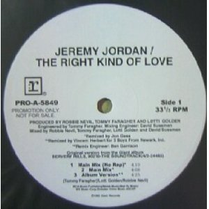 画像: JEREMY JORDAN / THE RIGHT KIND OF LOVE  原修正