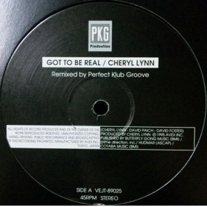 画像: $ CHERYL LYNN / GOT TO BE REAL Remixed by Perfect Klub Groove (VEJT-89025) 未 YYY313-3985-5-5 後程済