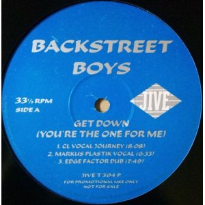 画像: $$ Backstreet Boys / Get Down (You're The One For Me) (JIVE T 394 P) YYY347-4338-1-1