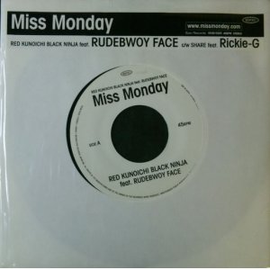 画像: %% MISS MONDAY / RED KUNOICHI BLACK NINJA feat. RUDEBWOY FACE (7inch) SHARE feat. Rickie-G (SYUM 0320) Y8