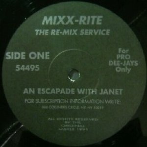 画像: %% Various / MIXX-RITE THE RE-MIX SERVICE (MIXX-RITE ‎– 54495) Janet Jackson  / An Escapade With Janet (Madonna / Justify My Love) Bell Biv Devoe / The B. B. D. Medley (US) Y7 在庫未確認