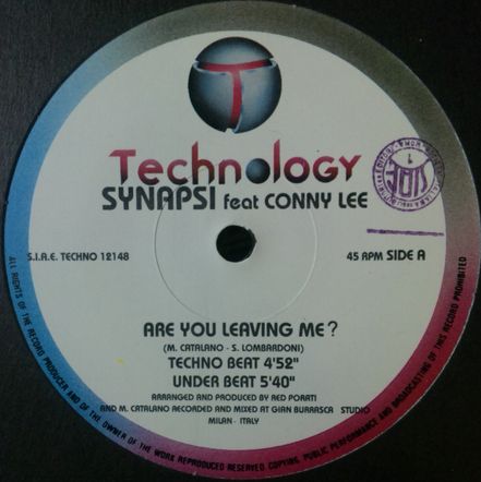 画像1: $ Synapsi feat Conny Lee / Are You Leaving Me? (TECHNO 12.148) Y8+4F