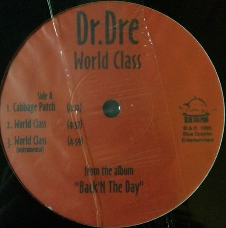 画像1: $ DR.DRE WORLD CLASS / FROM THE ALBUM "BACK'N THE DAY" 未  原修正 後程　場所　確認　海