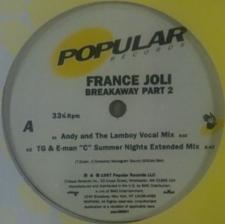 画像1: France Joli ‎/ Breakaway Part 2  未