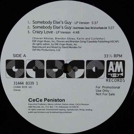 画像1: $ Ce Ce Peniston / Somebody Else's Guy (31444 8339) Best EP (6Track) YYY133-1983-4-18 後程済 