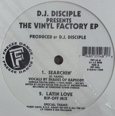 画像1: $ D.J. Disciple / The Vinyl Factory EP (TNT-48) YYY266-3077-6-7 後程店長確認