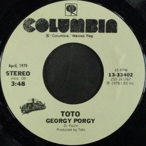 画像1: $ Toto / 99 / Georgy Porgy (13-33402) 7inch (ZSS 166516) 名曲 シングルレコード YYS37-4-5 