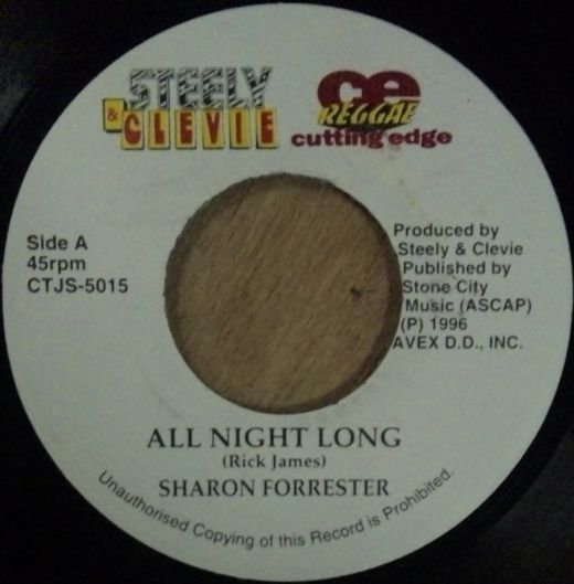 画像1: $ SHARON FORRESTER / ALL NIGHT LONG (CTJS-5015) YEASH KARK / M.P.B (7inch) ジャマイカ盤 YYY210-5-15+ 後程済