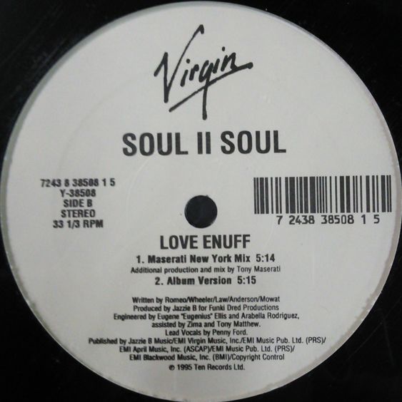 画像1: Soul II Soul ‎/ Love Enuff (US) 最終 D3958 シールド