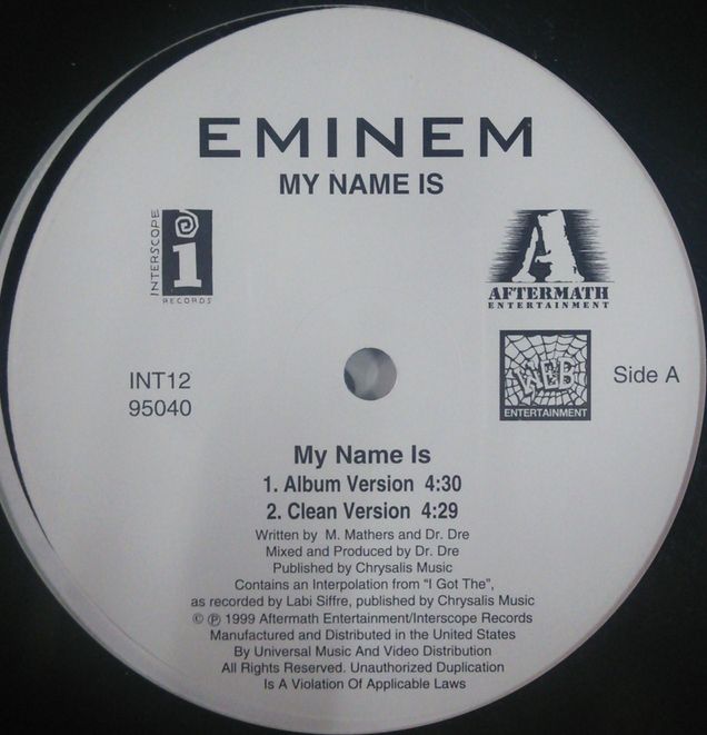 画像1: Eminem ‎/ My Name Is (US) 最終 D4030