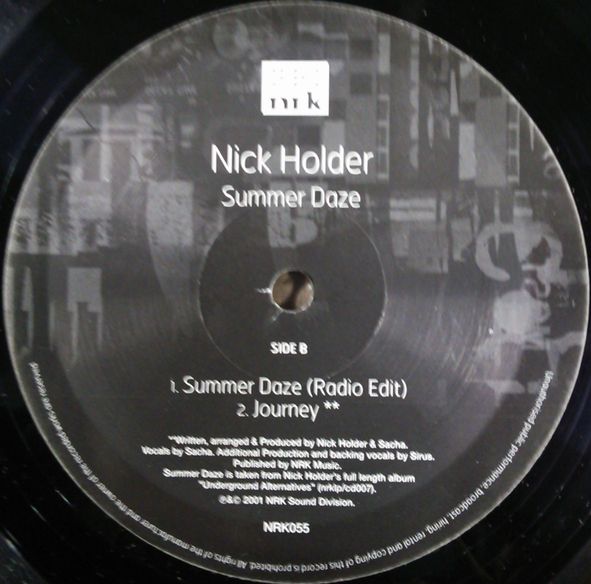 画像1: $ Nick Holder / Summer Daze (NRK 055) Y3-D4232 残少 未