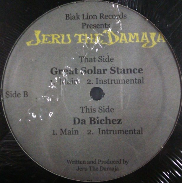 画像1: $ Jeru The Damaja ‎/ Great Solar Stance / Da Bichez (Lion Records ‎– BL 2002 ) 残少 (BL2002) Y5-D4316
