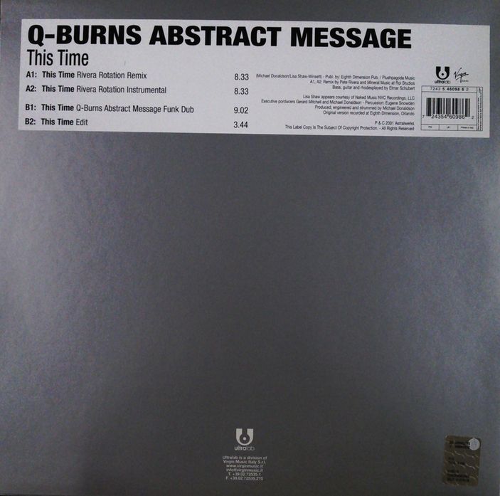 画像1: Q-Burns Abstract Message / This Time 最終 未 D4354