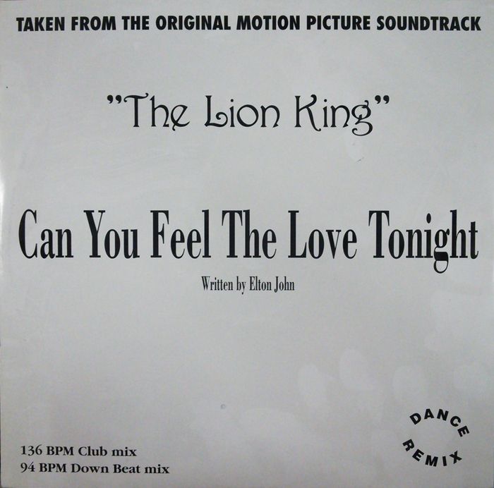 画像1: $ Alan Jones / Can You Feel The Love Tonight (PF 9401) Y2 D4405