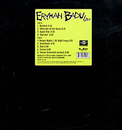 画像1: $ Erykah Badu / Live (U-53109) YYY0-532-2-2 後程済