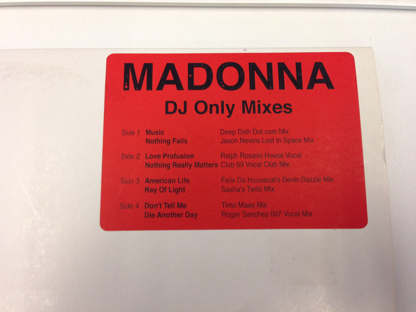 画像1: $ Madonna / DJ Only Mixes (SC4) YYY291-2498-1-1 後程済