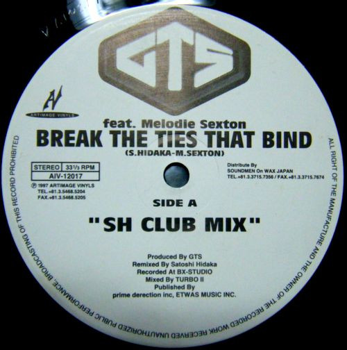 画像1: $ GTS Feat. Melodie Sexton / Break The Ties That Bind (AIV-12017) YYY312-3962-5-13