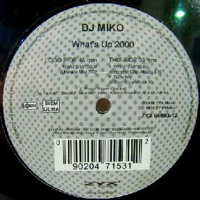 画像1: $ DJ MIKO / WHAT'S UP 2000 (ZYX 66093-12) YYY274-3214-5-20