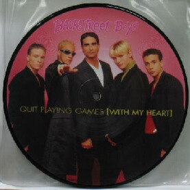 画像1: BACKSTREET BOYS / QUIT PLAYING GAMES (WITH MY HEART) ピクチャー7インチ  原修正