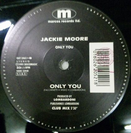 Jackie Moore / Only You (OUT 3465) YYY212-3182-2-2 後程済 YN探す 