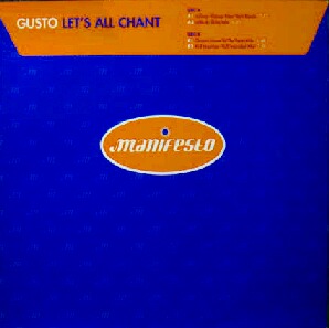 画像1: $ GUSTO / LET'S ALL CHANT (Johnny Vicious New York Remix) manifesto (FESX 13) 未 Y9-5F