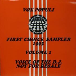 画像1: $ V.A. / VOX POPULI FIRST CHOICE SAMPLER 1993 VOLUME 1 (VP 1) UK (VP1) 2LP YYY479-5125-1-12-4F-5AB