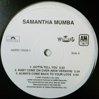 画像1: SAMANTHA MUMBA / GOTTA TELL YOU (6曲入り)